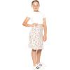 imageGirls ALine Skirt with Builtin Shorts  3 Lengths to Choose from Short Knee and Midi  Size 416Pink Rose Vine