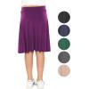 imageGirls ALine Skirt with Builtin Shorts  3 Lengths to Choose from Short Knee and Midi  Size 416Purple