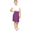 imageGirls ALine Skirt with Builtin Shorts  3 Lengths to Choose from Short Knee and Midi  Size 416Purple