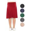 imageGirls ALine Skirt with Builtin Shorts  3 Lengths to Choose from Short Knee and Midi  Size 416Red