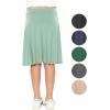 imageGirls ALine Skirt with Builtin Shorts  3 Lengths to Choose from Short Knee and Midi  Size 416Sage Green