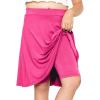 imageGirls ALine Skirt with Builtin Shorts  3 Lengths to Choose from Short Knee and Midi  Size 416Hot Pink