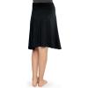 imageSTRETCH IS COMFORT Youth Girls Flowy Knee ampamp Ankle Length Skirt with Ruched Waistband  Soft and Lightweight  XS16Black