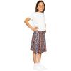 imageSTRETCH IS COMFORT Youth Girls Flowy Knee ampamp Ankle Length Skirt with Ruched Waistband  Soft and Lightweight  XS16Boho Natural Floral