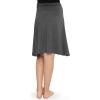 imageSTRETCH IS COMFORT Youth Girls Flowy Knee ampamp Ankle Length Skirt with Ruched Waistband  Soft and Lightweight  XS16Charcoal Gray