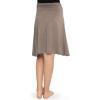 imageSTRETCH IS COMFORT Youth Girls Flowy Knee ampamp Ankle Length Skirt with Ruched Waistband  Soft and Lightweight  XS16Mocha