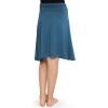 imageSTRETCH IS COMFORT Youth Girls Flowy Knee ampamp Ankle Length Skirt with Ruched Waistband  Soft and Lightweight  XS16Teal