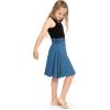 imageSTRETCH IS COMFORT Youth Girls Flowy Knee ampamp Ankle Length Skirt with Ruched Waistband  Soft and Lightweight  XS16Teal