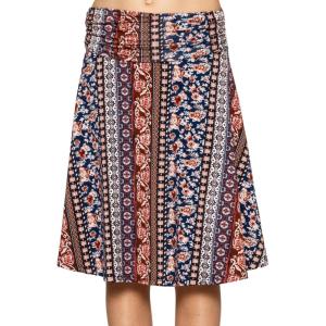 imageSTRETCH IS COMFORT Youth Girls Flowy Knee ampamp Ankle Length Skirt with Ruched Waistband  Soft and Lightweight  XS16Boho Natural Floral