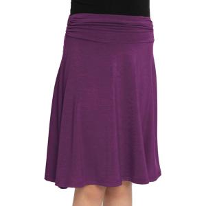 imageSTRETCH IS COMFORT Youth Girls Flowy Knee ampamp Ankle Length Skirt with Ruched Waistband  Soft and Lightweight  XS16Purple