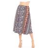 imageKnee Length and Midi ALine Flowy Skirt  Comfortable Clothes for Women  S5XBoho Natural Floral