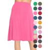imageKnee Length and Midi ALine Flowy Skirt  Comfortable Clothes for Women  S5XHot Pink