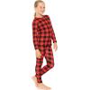 imageSTRETCH IS COMFORT Oh So Soft Youth Girls Long Sleeve Crew and Leggings Set Includes Top and BottomBuffalo Plaid