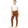 imageSTRETCH IS COMFORT Oh So Soft Youth Girls Prints LeggingsBlack and Orange Stripes