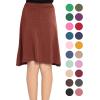 imageSTRETCH IS COMFORT Youth Girls Flowy ALine Skirt Knee Length and Ankle Length  Kids  Sizes 416Almond