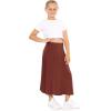 imageSTRETCH IS COMFORT Youth Girls Flowy ALine Skirt Knee Length and Ankle Length  Kids  Sizes 416Almond