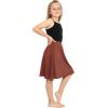 imageSTRETCH IS COMFORT Youth Girls Flowy ALine Skirt Knee Length and Ankle Length  Kids  Sizes 416Almond