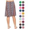 imageSTRETCH IS COMFORT Youth Girls Flowy ALine Skirt Knee Length and Ankle Length  Kids  Sizes 416Boho Natural Floral