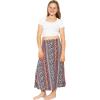 imageSTRETCH IS COMFORT Youth Girls Flowy ALine Skirt Knee Length and Ankle Length  Kids  Sizes 416Boho Natural Floral