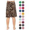 imageSTRETCH IS COMFORT Youth Girls Flowy ALine Skirt Knee Length and Ankle Length  Kids  Sizes 416Brown Leopard