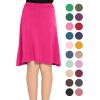 imageSTRETCH IS COMFORT Youth Girls Flowy ALine Skirt Knee Length and Ankle Length  Kids  Sizes 416Hot Pink
