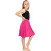 imageSTRETCH IS COMFORT Youth Girls Flowy ALine Skirt Knee Length and Ankle Length  Kids  Sizes 416Hot Pink