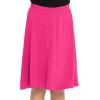 imageSTRETCH IS COMFORT Youth Girls Flowy ALine Skirt Knee Length and Ankle Length  Kids  Sizes 416Hot Pink