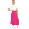 imageSTRETCH IS COMFORT Youth Girls Flowy ALine Skirt Knee Length and Ankle Length  Kids  Sizes 416Hot Pink