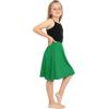 imageSTRETCH IS COMFORT Youth Girls Flowy ALine Skirt Knee Length and Ankle Length  Kids  Sizes 416Kelly Green