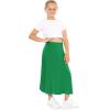 imageSTRETCH IS COMFORT Youth Girls Flowy ALine Skirt Knee Length and Ankle Length  Kids  Sizes 416Kelly Green