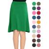 imageSTRETCH IS COMFORT Youth Girls Flowy ALine Skirt Knee Length and Ankle Length  Kids  Sizes 416Kelly Green