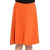 imageSTRETCH IS COMFORT Youth Girls Flowy ALine Skirt Knee Length and Ankle Length  Kids  Sizes 416Orange