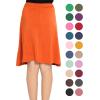 imageSTRETCH IS COMFORT Youth Girls Flowy ALine Skirt Knee Length and Ankle Length  Kids  Sizes 416Orange