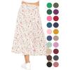 imageSTRETCH IS COMFORT Youth Girls Flowy ALine Skirt Knee Length and Ankle Length  Kids  Sizes 416Pink Rose Vine