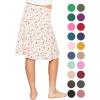 imageSTRETCH IS COMFORT Youth Girls Flowy ALine Skirt Knee Length and Ankle Length  Kids  Sizes 416Pink Rose Vine