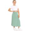 imageSTRETCH IS COMFORT Youth Girls Flowy ALine Skirt Knee Length and Ankle Length  Kids  Sizes 416Sage Green