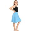 imageSTRETCH IS COMFORT Youth Girls Flowy ALine Skirt Knee Length and Ankle Length  Kids  Sizes 416Sky Blue