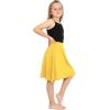 imageSTRETCH IS COMFORT Youth Girls Flowy ALine Skirt Knee Length and Ankle Length  Kids  Sizes 416Yellow