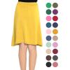 imageSTRETCH IS COMFORT Youth Girls Flowy ALine Skirt Knee Length and Ankle Length  Kids  Sizes 416Yellow