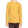 imageSTRETCH IS COMFORT Youth Girls Oh So Soft Long Sleeve Crew Neck Top  Sizes 216  Essential BasicsMustard Yellow