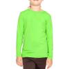 imageSTRETCH IS COMFORT Youth Girls Oh So Soft Long Sleeve Crew Neck Top  Sizes 216  Essential BasicsNeon Lime