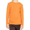 imageSTRETCH IS COMFORT Youth Girls Oh So Soft Long Sleeve Crew Neck Top  Sizes 216  Essential BasicsOrange