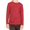 imageSTRETCH IS COMFORT Youth Girls Oh So Soft Long Sleeve Crew Neck Top  Sizes 216  Essential BasicsRed