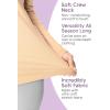 imageSTRETCH IS COMFORT Youth Girls Oh So Soft Long Sleeve Crew Neck Top  Sizes 216  Essential BasicsTeal