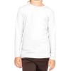 imageSTRETCH IS COMFORT Youth Girls Oh So Soft Long Sleeve Crew Neck Top  Sizes 216  Essential BasicsWhite