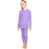 imageSTRETCH IS COMFORT Oh So Soft Youth Girls Long Sleeve Crew and Leggings Set Includes Top and BottomLavender