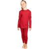 imageSTRETCH IS COMFORT Oh So Soft Youth Girls Long Sleeve Crew and Leggings Set Includes Top and BottomRed