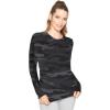 imageSTRETCH IS COMFORT Womens and Plus Oh So Soft Long Sleeve Crew Neck Top  Small  3XBlack Camo