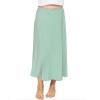 imageSTRETCH IS COMFORT Youth Girls Flowy ALine Skirt Knee Length and Ankle Length  Kids  Sizes 416Sage Green