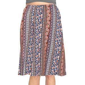 imageKnee Length and Midi ALine Flowy Skirt  Comfortable Clothes for Women  S5XBoho Natural Floral